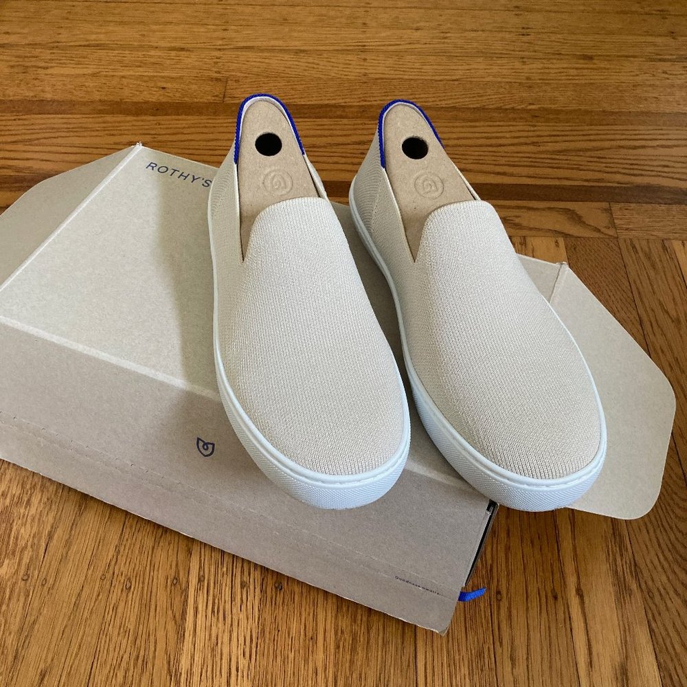 Rothy's Slip On Sneaker in Sand